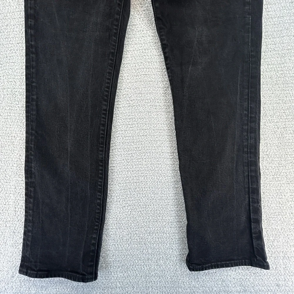 Levi's Premium 511 Jeans Mens 36x32 (36x31) Big E Black Slim Fit Stretch Denim